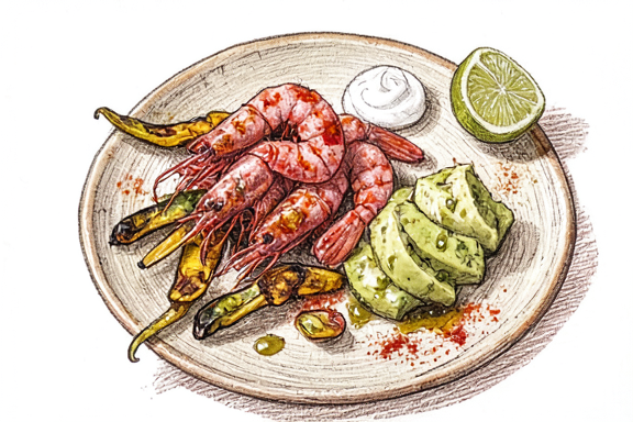 Air Fryer Camarones a la Diabla