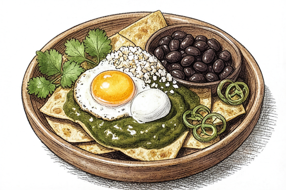 Chilaquiles Verdes con Huevo